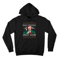 Funny Trump Make Christmas Great Again Ugly Sweater Xmas Hoodie