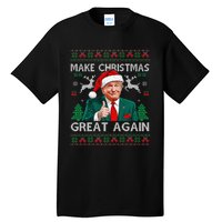 Funny Trump Make Christmas Great Again Ugly Sweater Xmas Tall T-Shirt