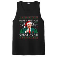 Funny Trump Make Christmas Great Again Ugly Sweater Xmas PosiCharge Competitor Tank