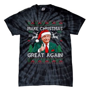 Funny Trump Make Christmas Great Again Ugly Sweater Xmas Tie-Dye T-Shirt