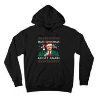 Funny Trump Make Christmas Great Again Ugly Sweater Xmas Tall Hoodie