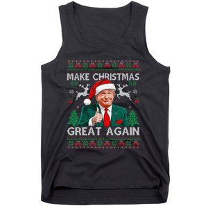 Funny Trump Make Christmas Great Again Ugly Sweater Xmas Tank Top