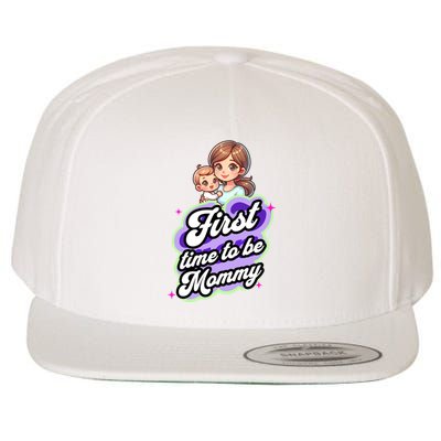 First Time Mommy Soon To Be Mommy New Mom Wool Snapback Cap