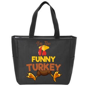 Funny Turkey Matching Family Group Thanksgiving Gifts  Zip Tote Bag