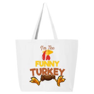 Funny Turkey Matching Family Group Thanksgiving Gifts  25L Jumbo Tote