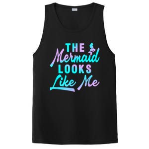 Funny The Mermaid Looks Like Me Quote PosiCharge Competitor Tank