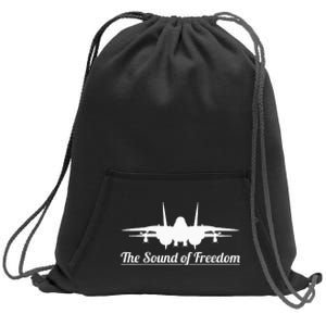 F14 Tomcat Military Fighter Jet Noise Soundof Freedom Art Sweatshirt Cinch Pack Bag