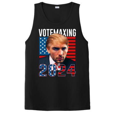 Funny Trump Male Model Vote Maxing 2024 Election PosiCharge Competitor Tank