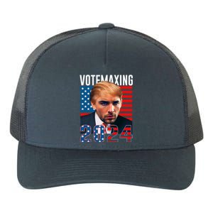 Funny Trump Male Model Vote Maxing 2024 Election Yupoong Adult 5-Panel Trucker Hat