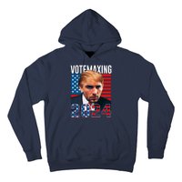 Funny Trump Male Model Vote Maxing 2024 Election Hoodie