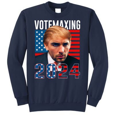 Funny Trump Male Model Vote Maxing 2024 Election Sweatshirt