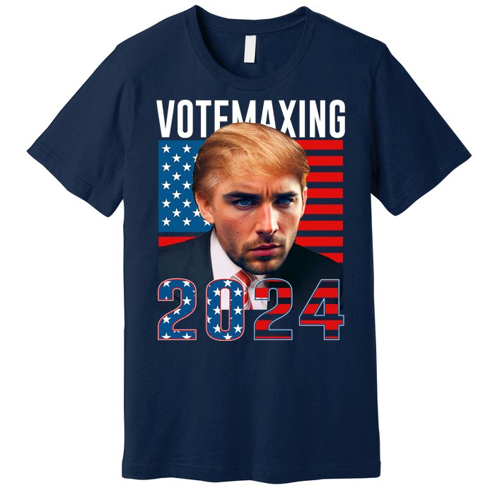 Funny Trump Male Model Vote Maxing 2024 Election Premium T-Shirt