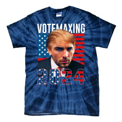 Funny Trump Male Model Vote Maxing 2024 Election Tie-Dye T-Shirt