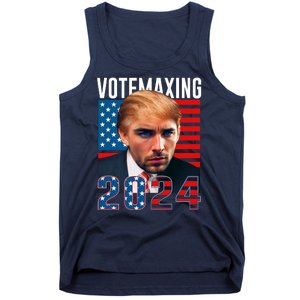 Funny Trump Male Model Vote Maxing 2024 Election Tank Top