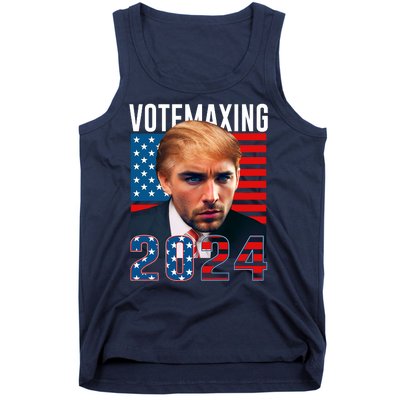 Funny Trump Male Model Vote Maxing 2024 Election Tank Top