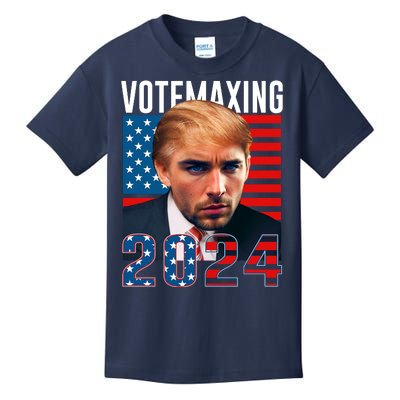 Funny Trump Male Model Vote Maxing 2024 Election Kids T-Shirt