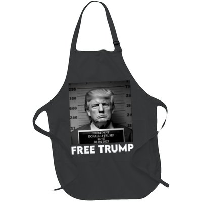 Free Trump Mug Shot Trump Not Guilty MugShot Apron