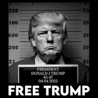 Free Trump Mug Shot Trump Not Guilty MugShot Womens Tank Top