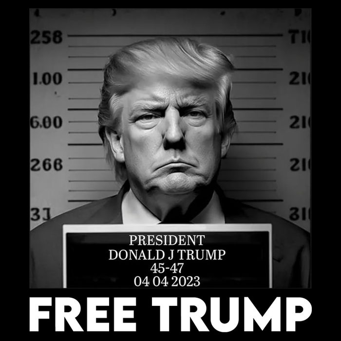 Free Trump Mug Shot Trump Not Guilty MugShot Womens Tank Top