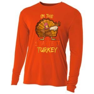 Funny Turkey Matching Family Group Thanksgiving Party Pajama Cooling Performance Long Sleeve Crew