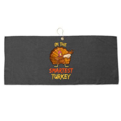 Funny Turkey Matching Family Group Thanksgiving Party Pajama Large Microfiber Waffle Golf Towel