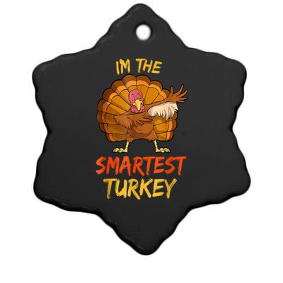 Funny Turkey Matching Family Group Thanksgiving Party Pajama Ceramic Star Ornament