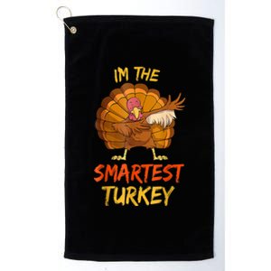 Funny Turkey Matching Family Group Thanksgiving Party Pajama Platinum Collection Golf Towel