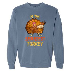 Funny Turkey Matching Family Group Thanksgiving Party Pajama Garment-Dyed Sweatshirt