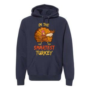 Funny Turkey Matching Family Group Thanksgiving Party Pajama Premium Hoodie