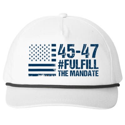 Fulfill The Mandate 45 47 Snapback Five-Panel Rope Hat