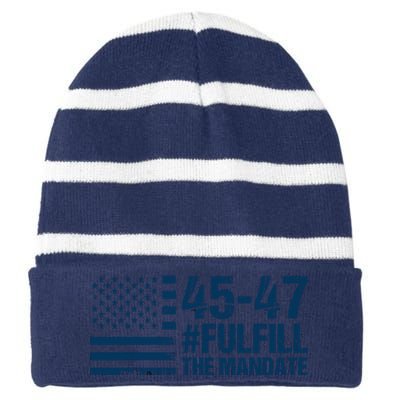 Fulfill The Mandate 45 47 Striped Beanie with Solid Band