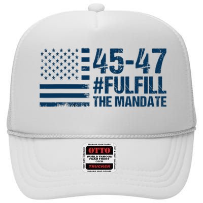 Fulfill The Mandate 45 47 High Crown Mesh Back Trucker Hat