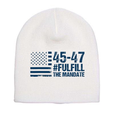 Fulfill The Mandate 45 47 Short Acrylic Beanie