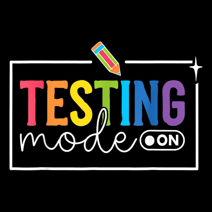 Funny Testing Mode On Testing Day Motivational Teacher  Mousepad