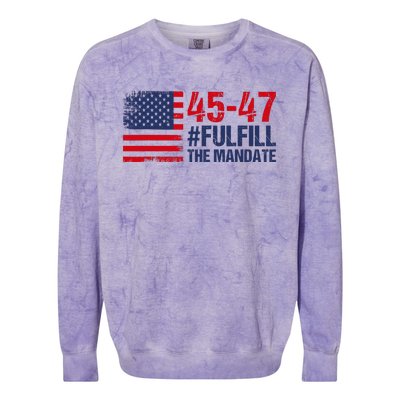 Fulfill The Mandate 45 47 Colorblast Crewneck Sweatshirt