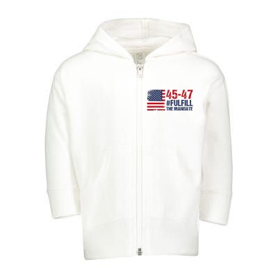 Fulfill The Mandate 45 47 Toddler Zip Fleece Hoodie