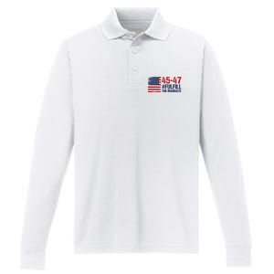 Fulfill The Mandate 45 47 Performance Long Sleeve Polo