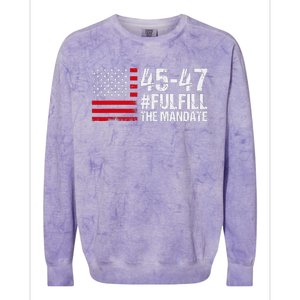 Fulfill The Mandate 45 47 Colorblast Crewneck Sweatshirt