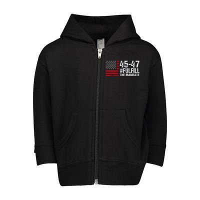 Fulfill The Mandate 45 47 Toddler Zip Fleece Hoodie