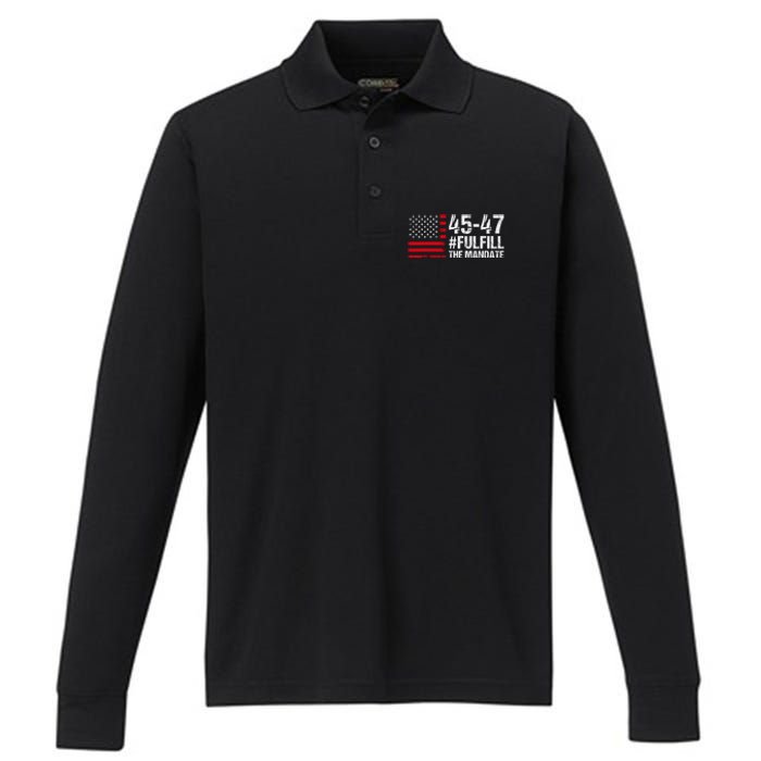 Fulfill The Mandate 45 47 Performance Long Sleeve Polo