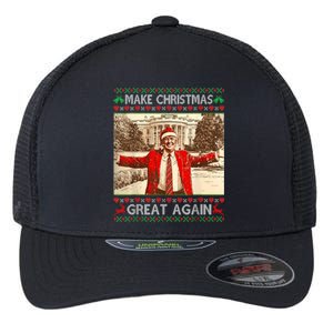 Funny Trump Make Christmas Great Again Xmas Family Pajamas Flexfit Unipanel Trucker Cap