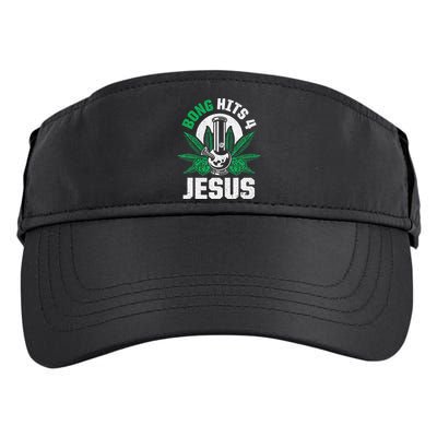Funny THC Marijuana Stoner Cannabis Weed Bong Hits 4 Jesus Adult Drive Performance Visor