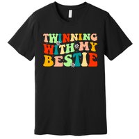 Funny Twin Matching Twins Day Friend Twinning With My Bestie Premium T-Shirt