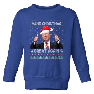 Funny Trump Make Christmas Great Again Ugly Xmas Gift Toddler Sweatshirt