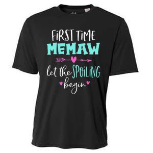 First Time Memaw Let the Spoiling Begin Cute Mother's Day Cooling Performance Crew T-Shirt