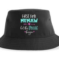 First Time Memaw Let the Spoiling Begin Cute Mother's Day Sustainable Bucket Hat