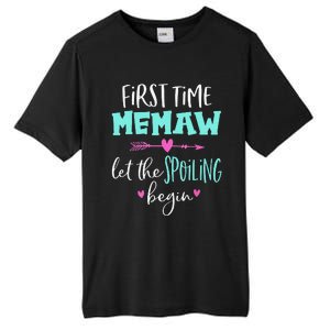 First Time Memaw Let the Spoiling Begin Cute Mother's Day Tall Fusion ChromaSoft Performance T-Shirt