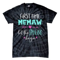 First Time Memaw Let the Spoiling Begin Cute Mother's Day Tie-Dye T-Shirt