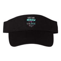 First Time Memaw Let the Spoiling Begin Cute Mother's Day Valucap Bio-Washed Visor