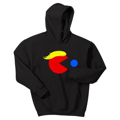 Funny Trump Man 2024 Pac Trump Man Ne Pac Blue Red Dot Kids Hoodie